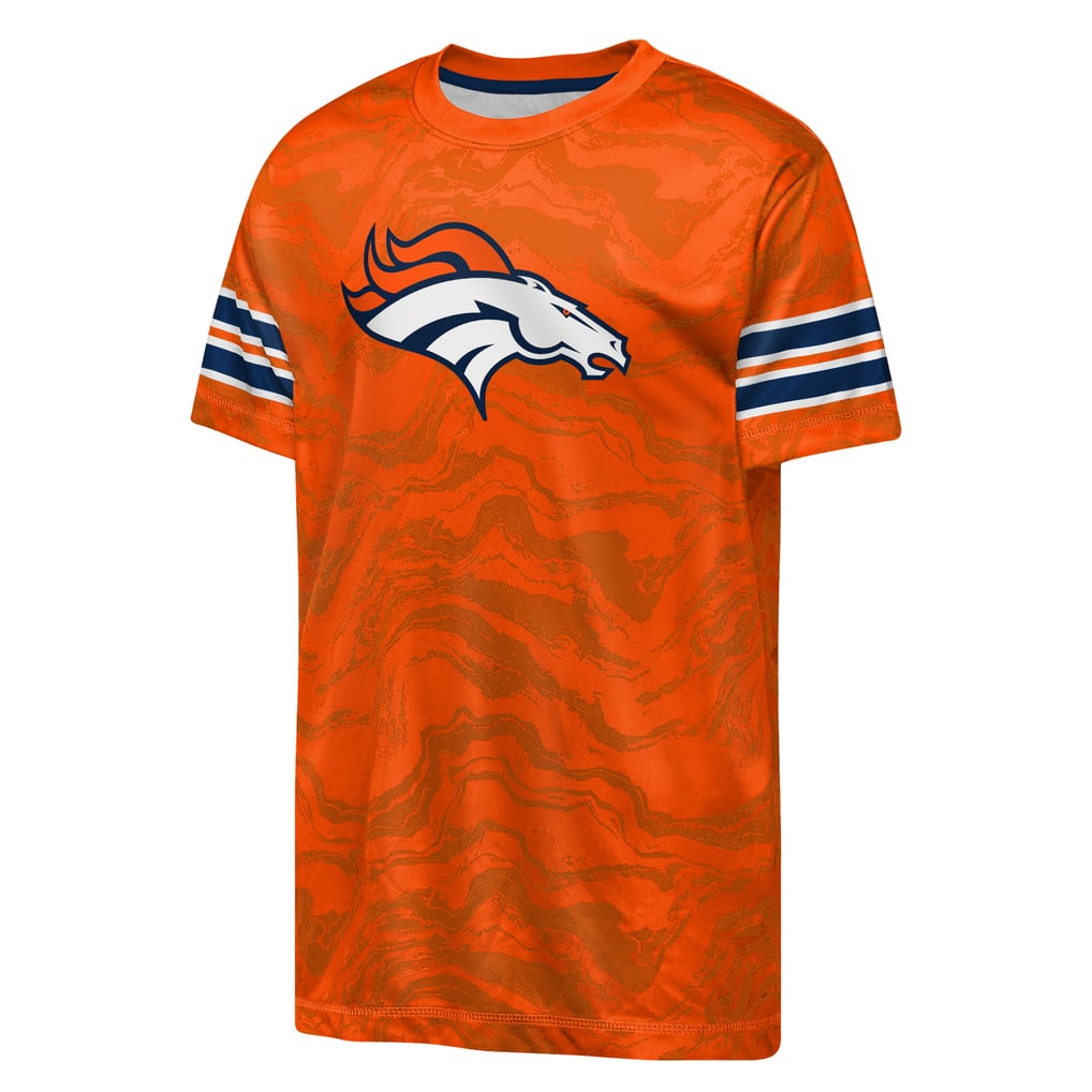 Youth Outerstuff  Orange Denver Broncos Slant Route Performance T-Shirt
