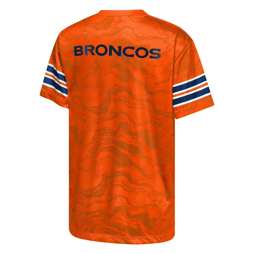 Youth Outerstuff  Orange Denver Broncos Slant Route Performance T-Shirt