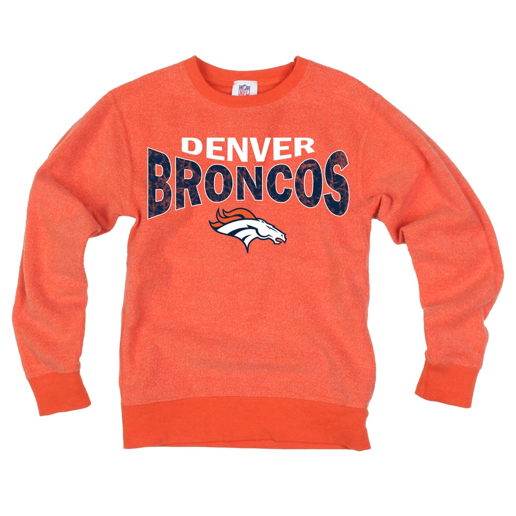 Youth Wes & Willy  Orange Denver Broncos Reversible Fleece Sweatshirt