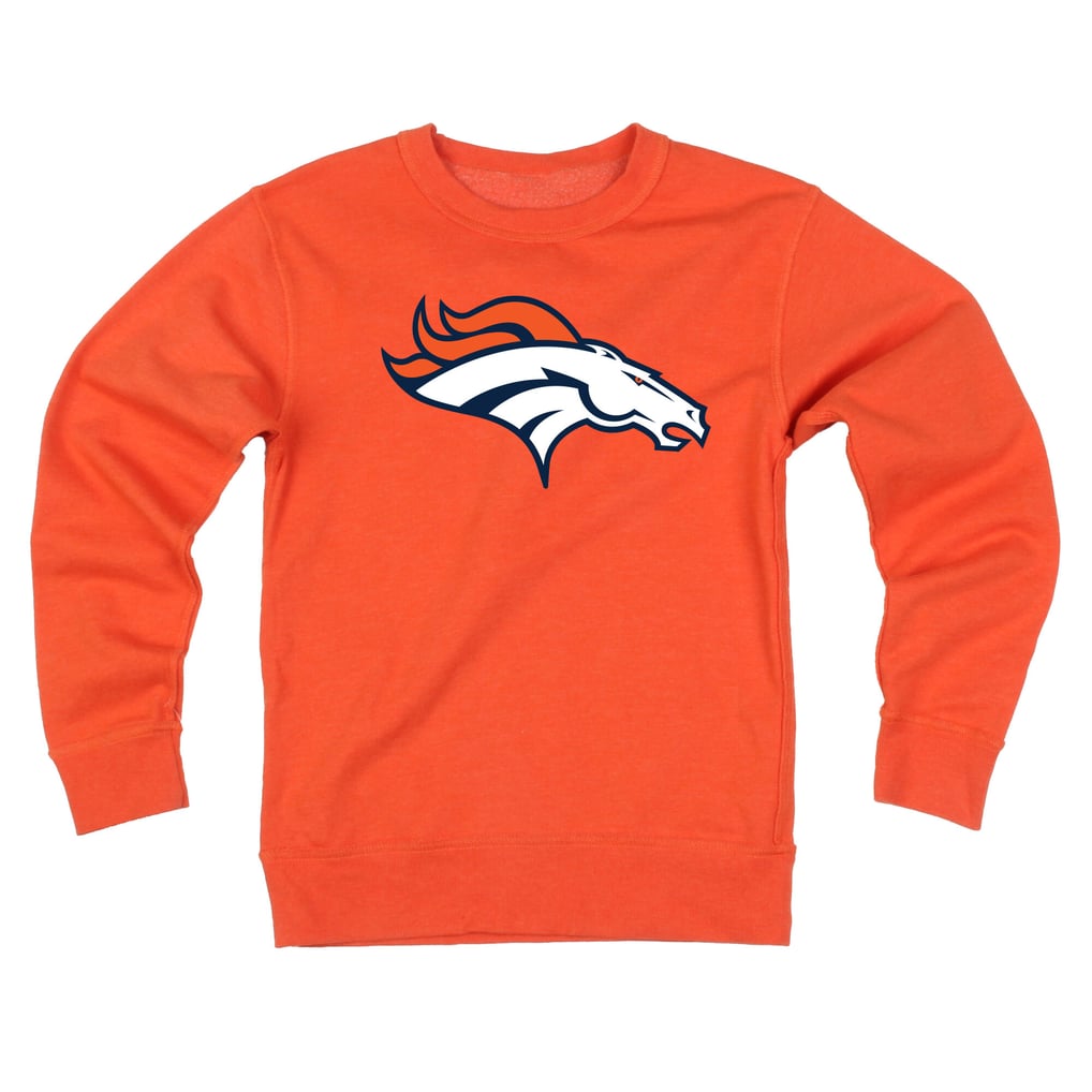 Youth Wes & Willy  Orange Denver Broncos Reversible Fleece Sweatshirt