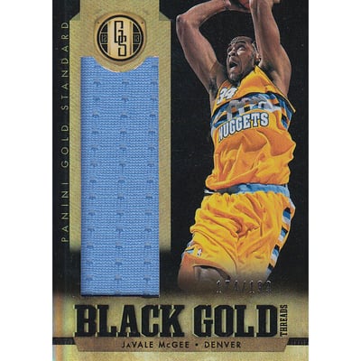 2012-13 Panini Gold Standard Black Gold Threads #63 JaVale McGee/199