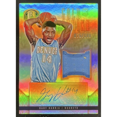 2014-15 Gold Standard Gold Strike Jersey #31 Gary Harris RC Auto /199