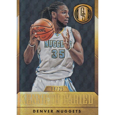 2014-15 Panini Gold Standard Black #54 Kenneth Faried