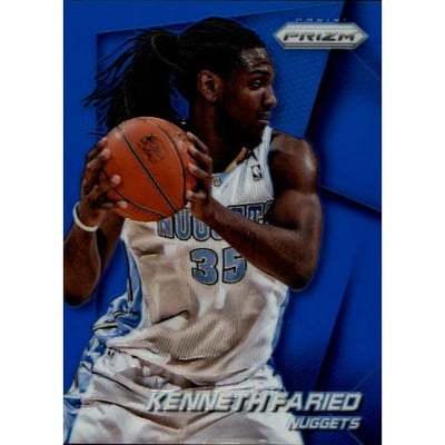 2014-15 Panini Prizm Prizms Blue #66 Kenneth Faried