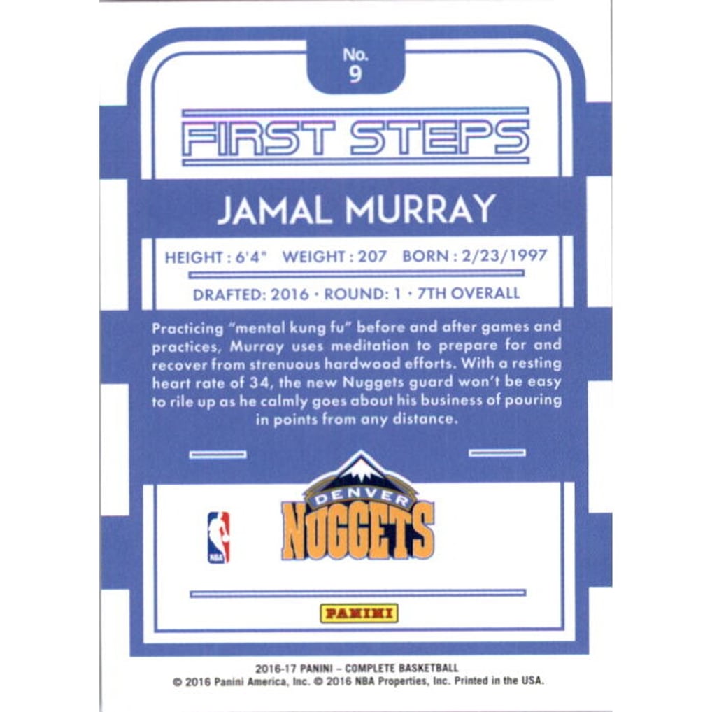 2016-17 Panini Complete First Steps #9 Jamal Murray