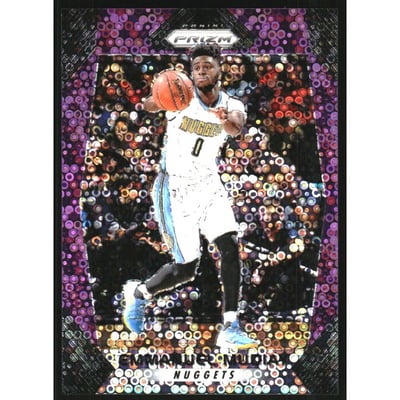 2017-18 Panini Prizm Prizms Fast Break Purple #161 Emmanuel Mudiay