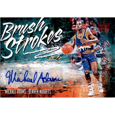 2018-19 Court Kings Brush Strokes Autographs Ruby #4 Michael Adams/99