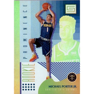 2018-19 Panini Status Rookie Prominence Purple #13 Michael Porter Jr.