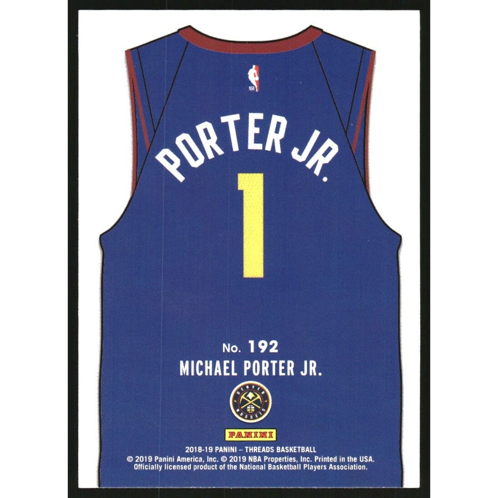 2018-19 Panini Threads #192 Michael Porter Jr. STAT
