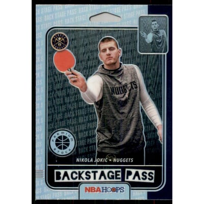 2019-20 Hoops Premium Stock Back Stage Pass Holo #4 Nikola Jokic
