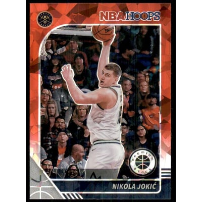 2019-20 Hoops Premium Stock Prizms Red Cracked Ice #47 Nikola Jokic