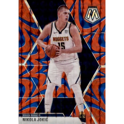 2019-20 Panini Mosaic Mosaic Blue Reactive #171 Nikola Jokic