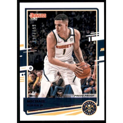 2020-21 Donruss Press Proof Purple #26 Michael Porter Jr.