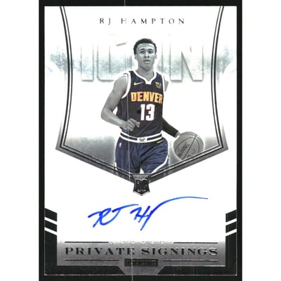 2020-21 Panini Flux Rookie Private Signings Icon Version #24 RJ Hampton