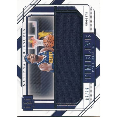 2020-21 Panini National Treasures Timeline Materials #4 Paul Millsap/99
