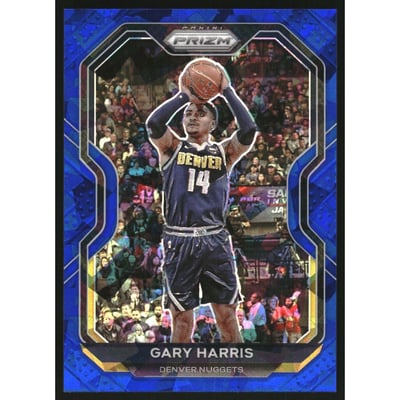 2020-21 Panini Prizm Prizms Blue Ice #16 Gary Harris