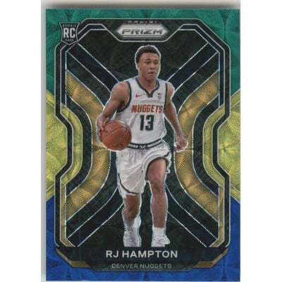 2020-21 Panini Prizm Prizms Choice Blue Yellow and Green #286 RJ Hampton