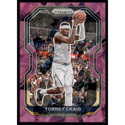 2020-21 Panini Prizm Prizms Purple Ice #7 Torrey Craig