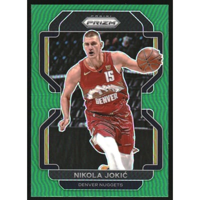 2021-22 Panini Prizm Prizms Green #32 Nikola Jokic