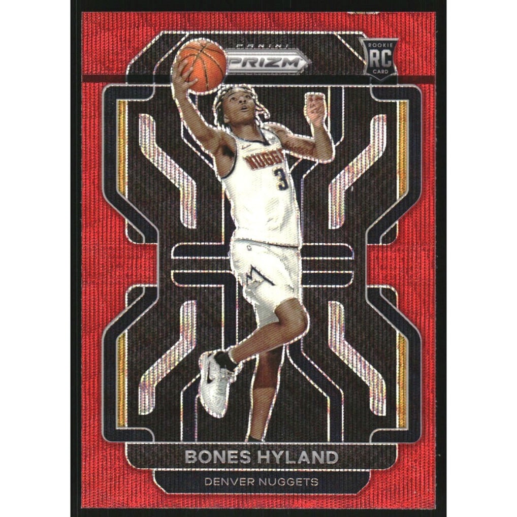 2021-22 Panini Prizm Prizms Ruby Wave #302 Bones Hyland
