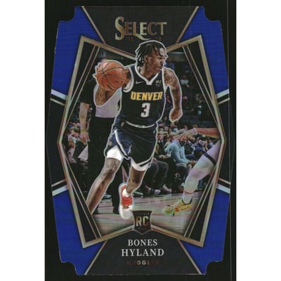 2021-22 Select Prizms Blue Die Cut #174 Bones Hyland