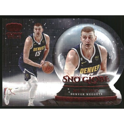 2022-23 Crown Royale Sno Globe Asia Red #13 Nikola Jokic