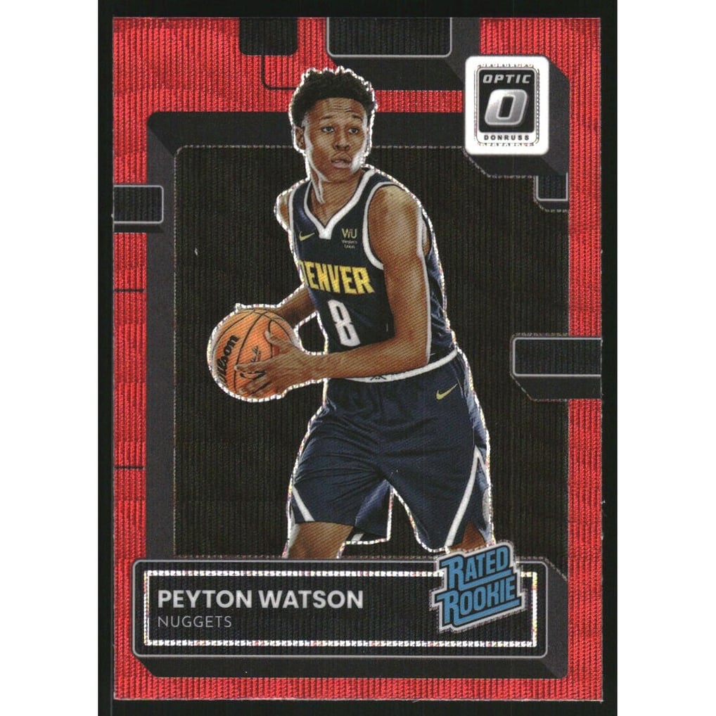 2022-23 Donruss Optic Red Wave #223 Peyton Watson RR