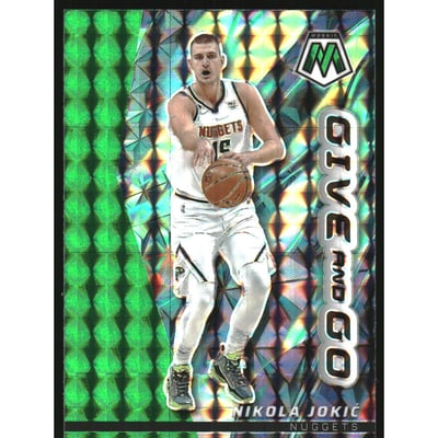 2022-23 Panini Mosaic Give and Go Mosaic Green #15 Nikola Jokic
