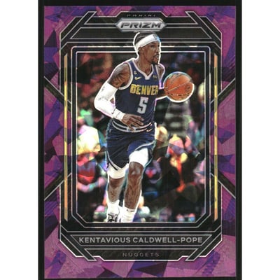 2022-23 Panini Prizm Prizms Purple Ice #33 Kentavious Caldwell-Pope