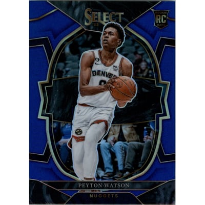2022-23 Select Prizms Blue #74 Peyton Watson