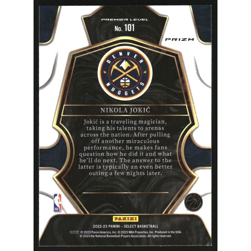 2022-23 Select Prizms Scope #101 Nikola Jokic