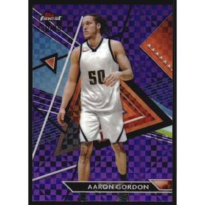 2023-24 Finest Purple Checkerboard Refractors #117 Aaron Gordon UC