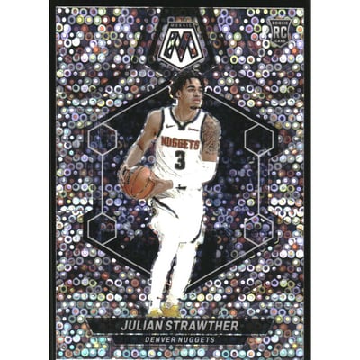 2023-24 Panini Mosaic Mosaic Fast Break Silver #214 Julian Strawther