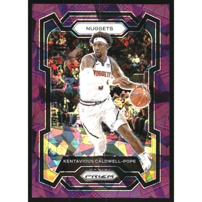 2023-24 Panini Prizm Prizms Purple Ice #80 Kentavious Caldwell-Pope