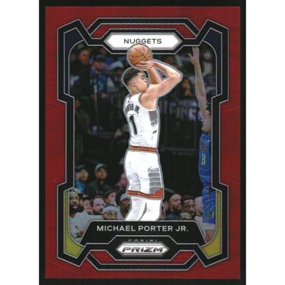 2023-24 Panini Prizm Prizms Red #116 Michael Porter Jr.