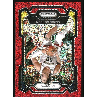 2023-24 Panini Prizm Prizms Red Sparkle #12 Aaron Gordon