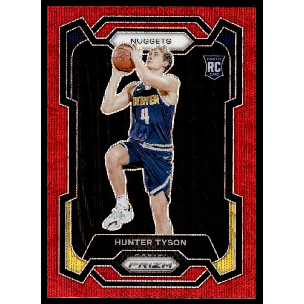 2023-24 Panini Prizm Prizms Ruby Wave #171 Hunter Tyson