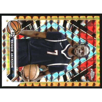 2023-24 Topps Chrome Gold Geometric Refractors #168 Reggie Jackson