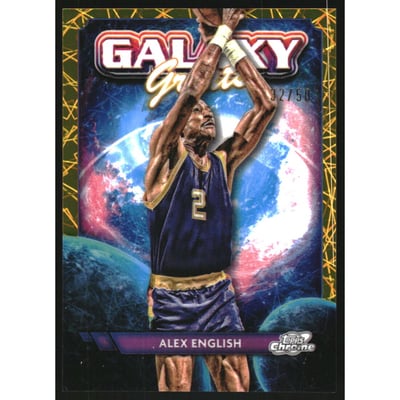 2023-24 Topps Cosmic Chrome Galaxy Greats Gold Interstellar Refractors #GG24 Alex English