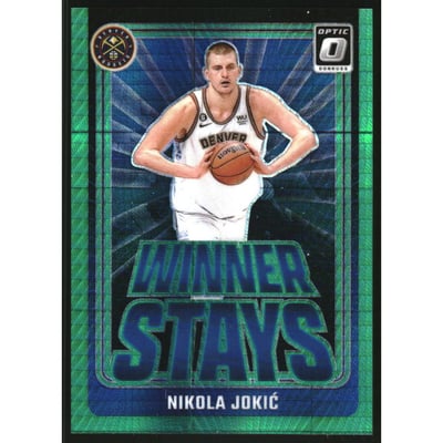 2024-25 Donruss Optic Winner Stays Hyper Green #6 Nikola Jokic