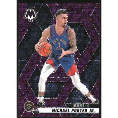 2024-25 Panini Mosaic Mosaic Fast Break Purple #128 Michael Porter Jr.