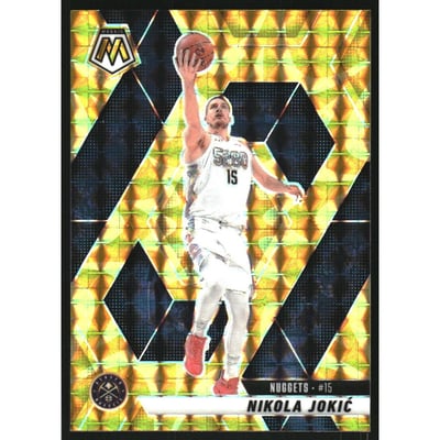 2024-25 Panini Mosaic Mosaic Reactive Yellow #117 Nikola Jokic