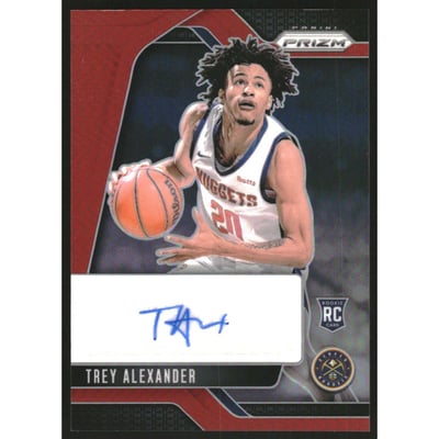 2024-25 Panini Prizm Rookie Signatures Prizms Red #30 Trey Alexander