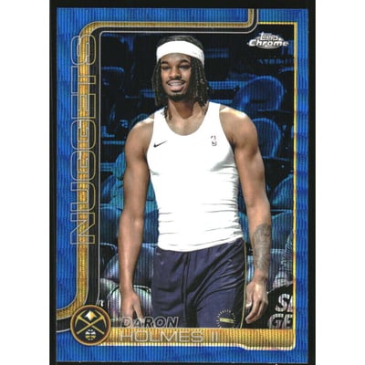 2025-26 Topps Chrome Blue Wave Refractors #75 DaRon Holmes II
