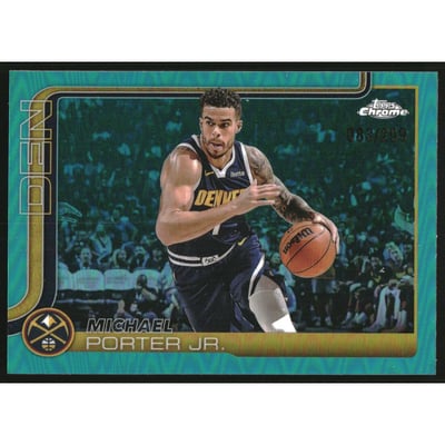 2025-26 Topps Chrome Teal Refractors #31 Michael Porter Jr.