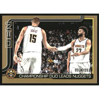 2025-26 Topps Gold #286 5280!/Nikola Jokic/Jamal Murray
