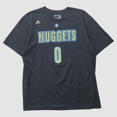 Denver Nuggets Adidas 2010s T-shirt - Black - M by Fanatics Real Vintage