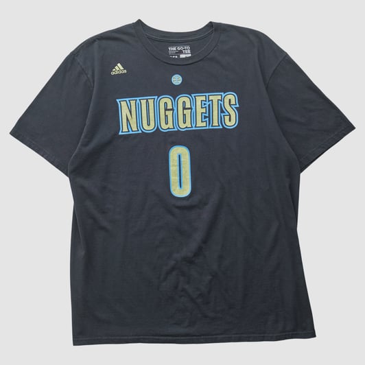 Denver Nuggets Adidas 2010s T-shirt - Black - M by Fanatics Real Vintage