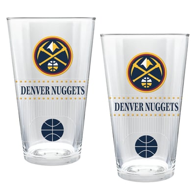 Denver Nuggets Two-Piece 16oz. Stadium Pint Glass Set