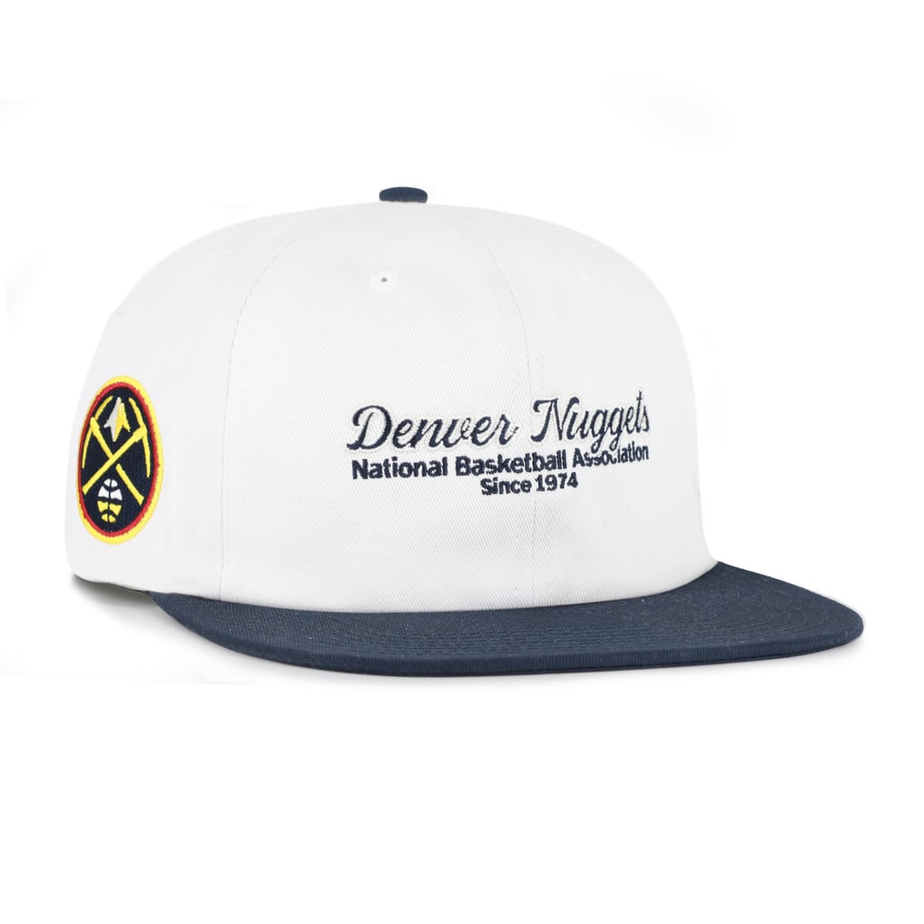 Denver Nuggets '47 Script Stack Captain Snapback Hat - Cream